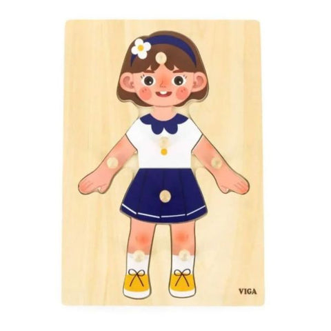 Body Part Puzzle Girl (7 Pcs)
