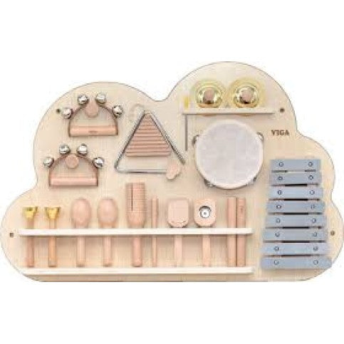 Percussion Wall Toy for Kids | Musical Activity Wall Panel Learning Instrument Set