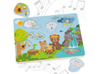 Sound Puzzle Discover Nature | Wooden Educational Toddler Puzzle with Nature Sounds