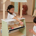 Wooden Market Stall Playset | Pretend Shop Role Play Toy for Kids 3+