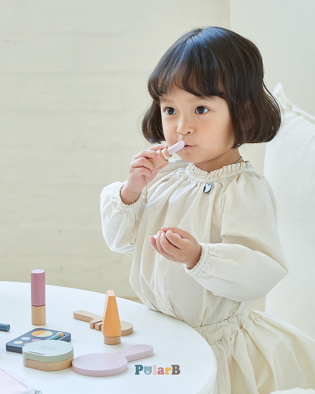 Wooden Make-up Set for Kids | Pretend Play Beauty Kit Toy for Girls