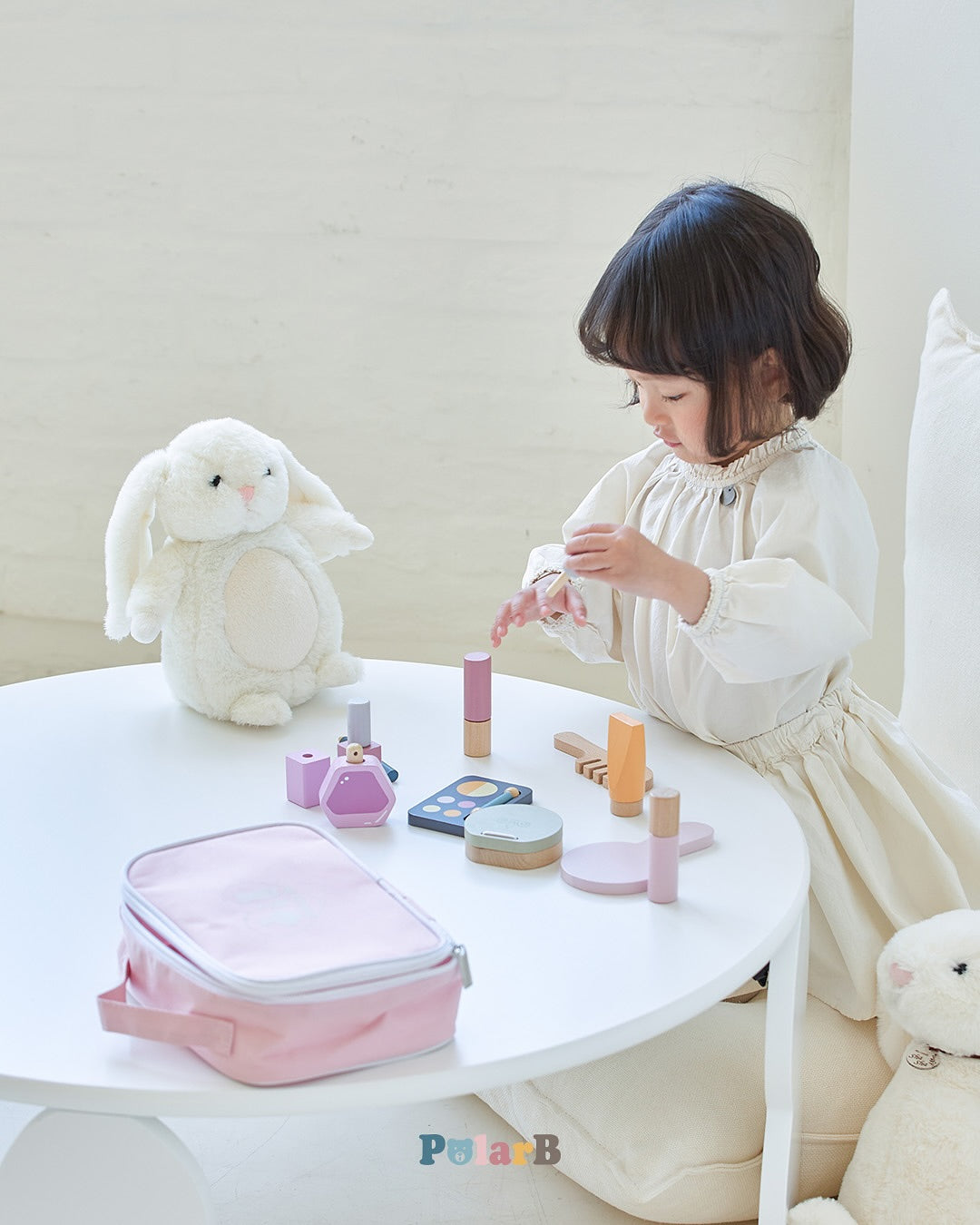 Wooden Make-up Set for Kids | Pretend Play Beauty Kit Toy for Girls