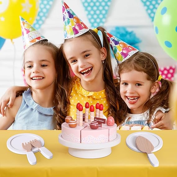Interactive Birthday Cake Toy for Kids | Pretend Play Birthday Celebration Set 3+ Years
