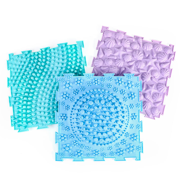 Massage Orthopedic Sensory Floor Mats 6 PCS | Kids Foot Massage Play Mat Set