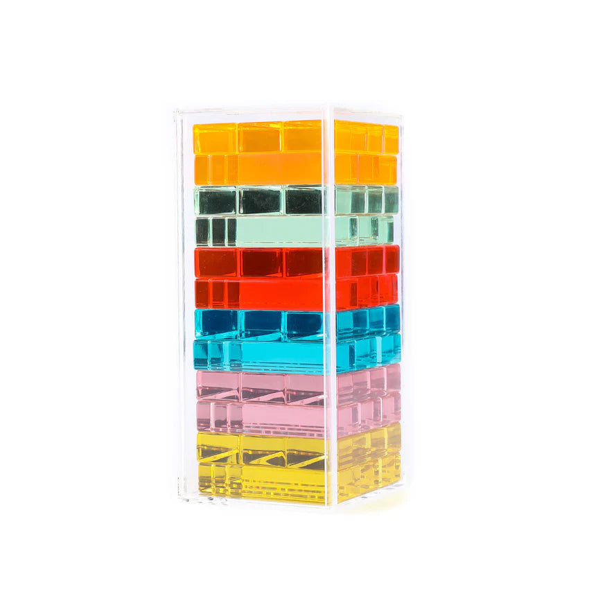 Acrylic Stacking Blocks 36 Pcs | Montessori Sensory Building Toy for Kids