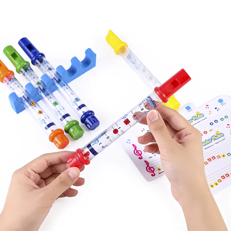 Musical Water Whistle Set 5 Pcs | Bath Time Musical Flute Toy for Kids