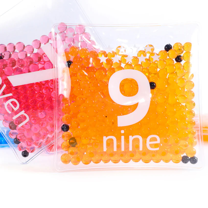 Numbers Jelly Balls 0–9 | Sensory Fidget Toy Set for Kids Motor Skills Learning