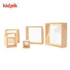 Magnification Blocks Set (6 PCS) | STEM Science Learning Wooden Blocks for Kids (Ages 2+)
