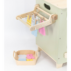 Wooden Washing Machine Set for Kids | Pretend Laundry Role Play Toy Age 3+