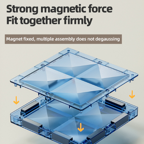 3D Magnetic Tiles 48 Pcs