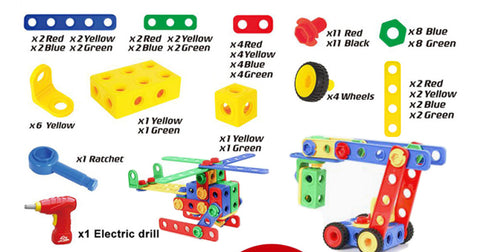 Construction Engineering Building Blocks 110 Pcs
