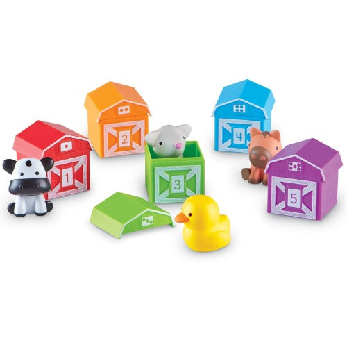 Peekaboo Learning Farm Toy Set | Kids Counting & Color Sorting Educational Play