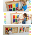 Manual Dexterity Board I | Kids Fine Motor Skills Fastening Activity Board