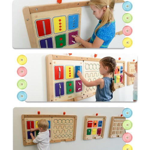 Manual Dexterity Board I | Kids Fine Motor Skills Fastening Activity Board