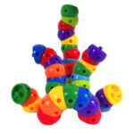 Constructor Blocks 58 Pcs | Kids STEM Snap & Twist Educational Building Toy Set