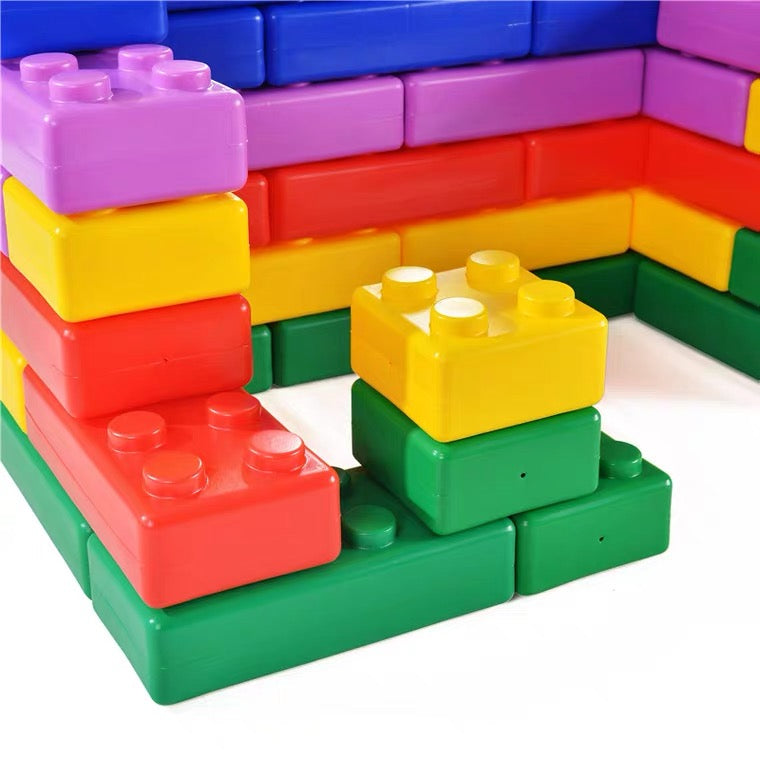 Hallonation Blocks 45 Pcs | Large Jumbo Mega Building Blocks for Kids STEM Play Set