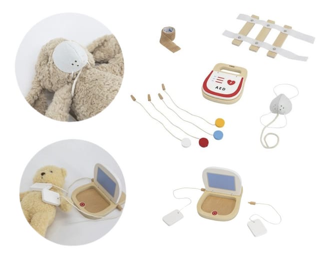 Large Super Ambulance Playset Kids | Wooden Emergency Rescue Role Play Toy