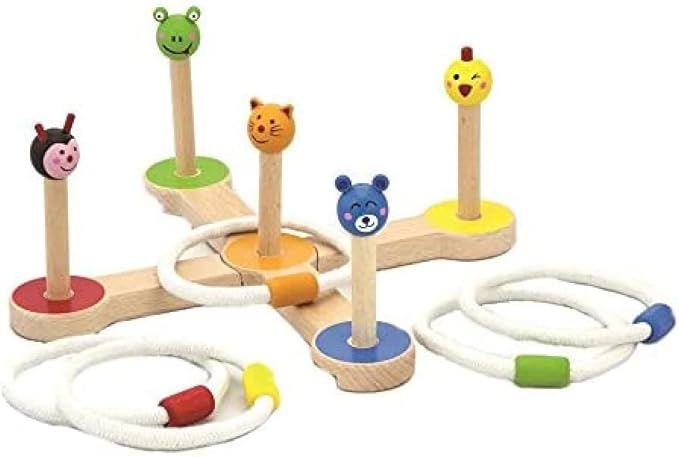 Ring Toss Animals Game | Kids Fine Motor Skills & Color Sorting Educational Toy