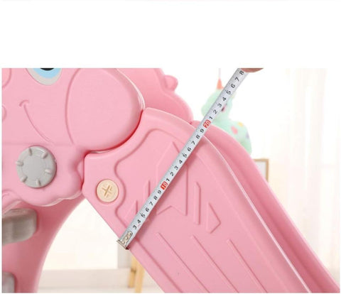 Kids Slide Playset, 2 in 1 Toddler Airplane, Pink