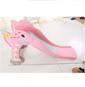 Kids Slide Playset 2-in-1 Toddler Airplane Pink | Indoor Outdoor Slide with Basketball Hoop