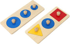 Wooden Puzzle Shape Sorting for Preschoolers | Montessori Learning Toy
