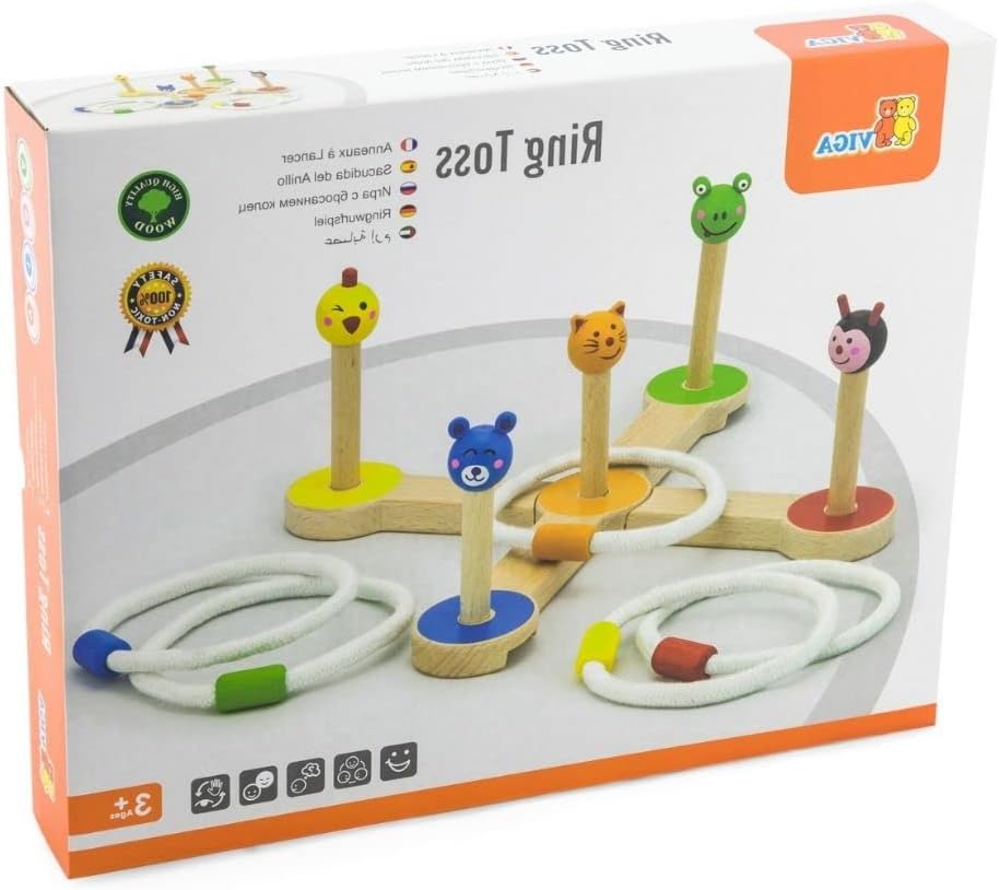 Ring Toss Animals Game | Kids Fine Motor Skills & Color Sorting Educational Toy