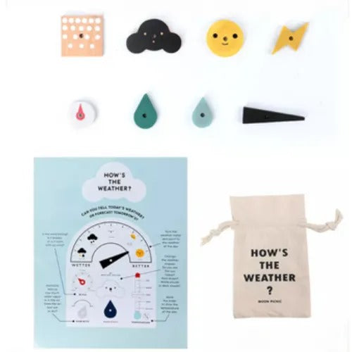My Weather Clock | Kids Wooden Learning Clock & Weather Educational Toy