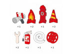 Large Super Fire Engine Play Set Kids | Wooden Fire Truck Activity Toy