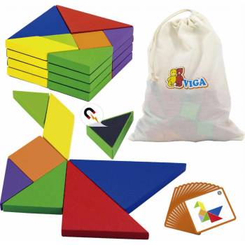 Magnetic Tangram Blocks 36 Pcs Set | Educational Puzzle Toy for Kids 3+
