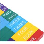 Wooden Colored Number Rods Montessori | Kids Math Matching Teaching Aid