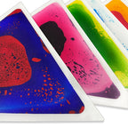 Pressure Sensitive Color Changing Liquid Floor Tiles 6 PCS Triangle | Kids Sensory Gel Mats