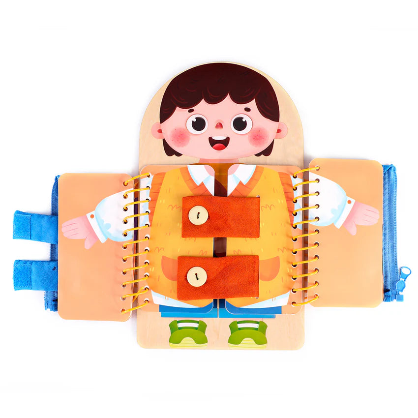 Montessori Busy Book for Toddlers | Dress-Up Learning Activity Book Age 2+