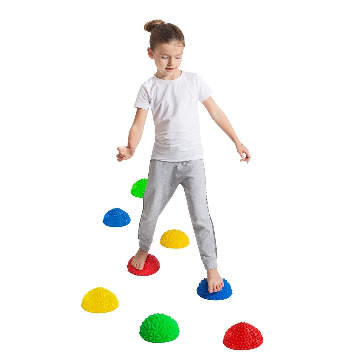 Sensory Balance Pods 8 PCS Set | Kids Wobble Balance Cushions for Motor Skills Training