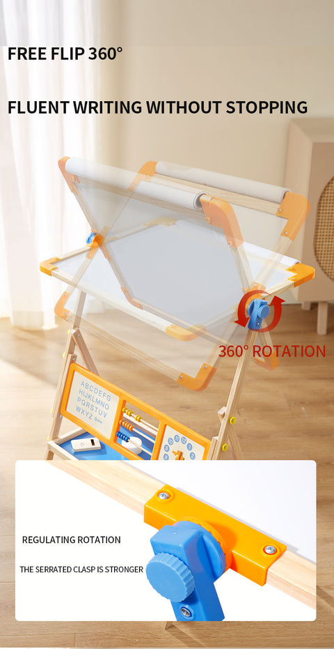 Multifunctional Wooden Double-sided Magnetic Drawing Board