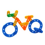 Capital Letter, Numbers and Shape Multicolour