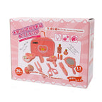 Wooden Makeup Set for Girls | Pretend Play Cosmetic Kit with Storage Table