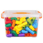Cylinder & Pipe Manipulative 75 PCS | STEM Building &amp; Fine Motor Skills Toy Set
