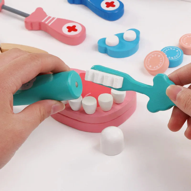 Dentist Check Teeth Doctor Simulation Funny Educational Toys For Children Kids