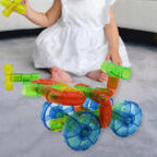 Transparent Water Pipe Building Blocks 48 Pcs | Kids Montessori STEM Construction Toy