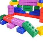 Hallonation Blocks 45 Pcs | Large Jumbo Mega Building Blocks for Kids STEM Play Set