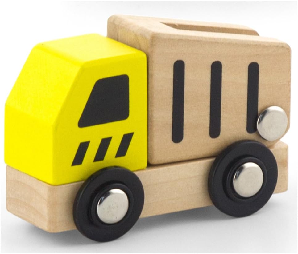 Construction Vehicles 6 Pcs Set | Wooden Truck Toys for Kids Pretend Play Age 3+
