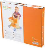 Wooden Shopping Cart Toy for Kids | Pretend Play Supermarket Trolley Montessori Toy