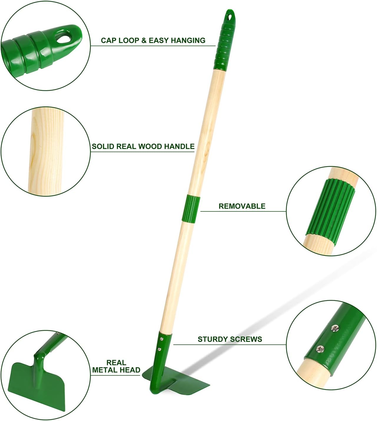 Kids Gardening Tools Set - 7pcs Wheelbarrow Set for Kids with Shovel, Rake, Leaf Rake, Summer Outdoor Yard Digging Weed Birthday Gifts,  Garden Tools Set Toy Outdoor Play | Garden & Soil Play