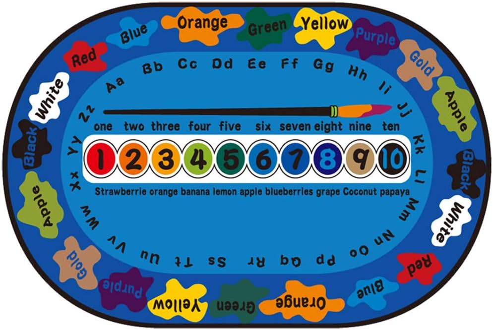 Kids Educational Alphabet Rug 160x230cm | ABC Numbers Learning Carpet