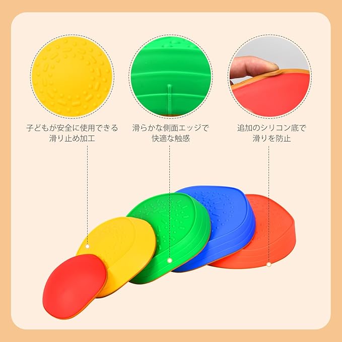Giant Balance Stones Set of 5 | Kids Motor Skills & Balance Training Toy