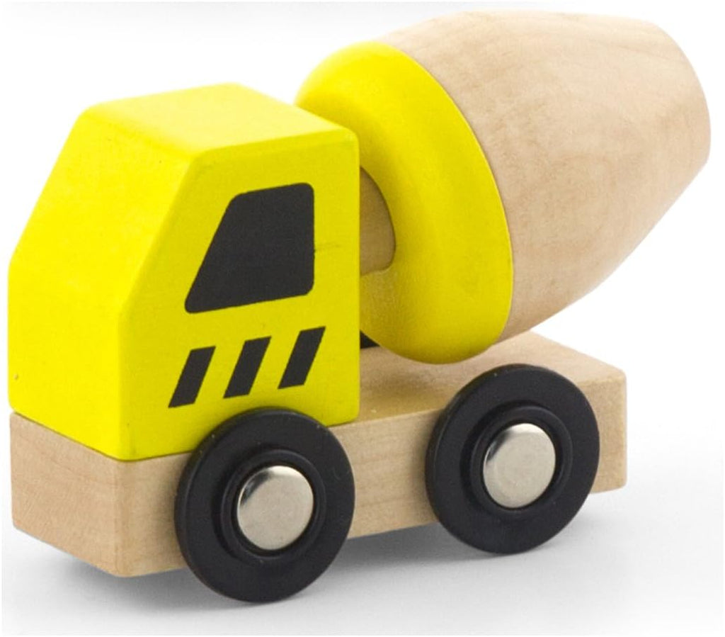 Construction Vehicles 6 Pcs Set | Wooden Truck Toys for Kids Pretend Play Age 3+