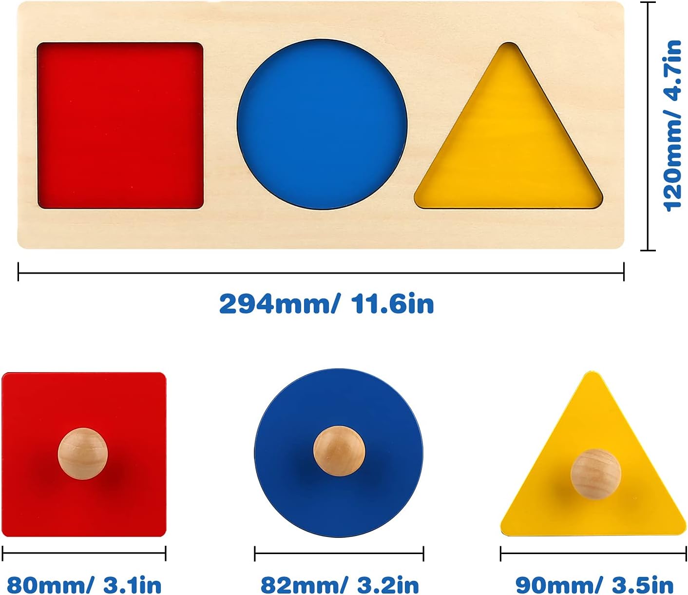 Wooden Puzzle Shape Sorting for Preschoolers | Educational Learning Toy