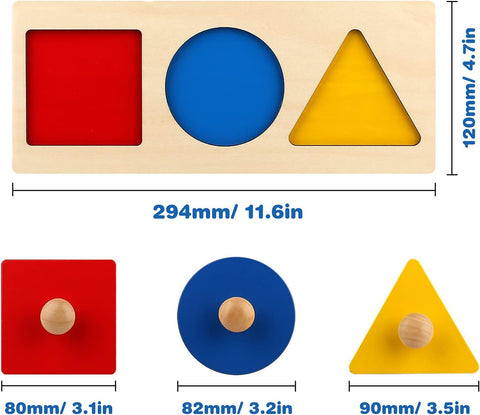 Wooden Puzzle Shape Sorting for Preschoolers | Educational Learning Toy