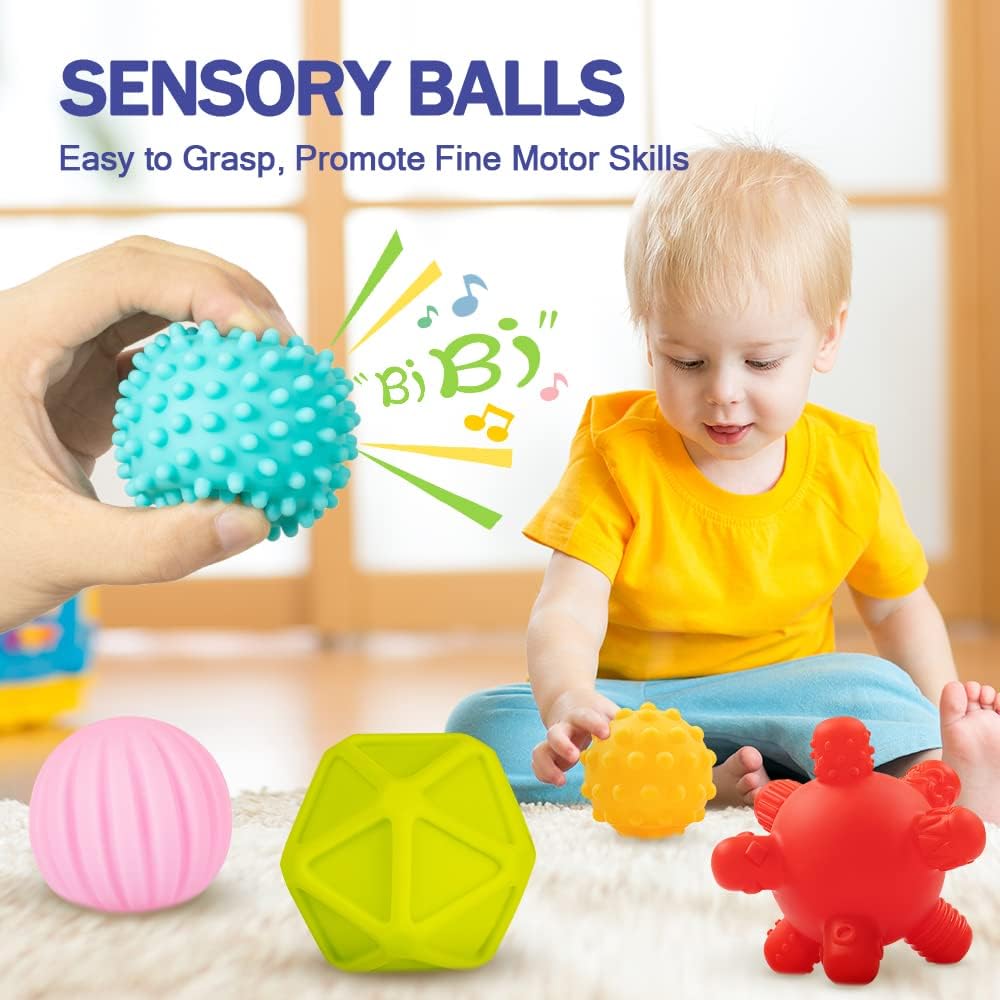 Toddler Sensory 3 in 1 Set 20 Pcs | Montessori Baby Learning Toy Set