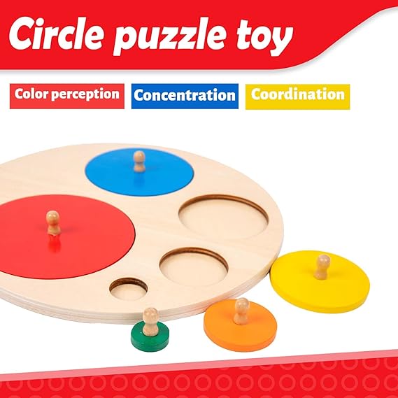 Wooden Puzzle Shape Sorting for Preschoolers | Montessori Learning Toy